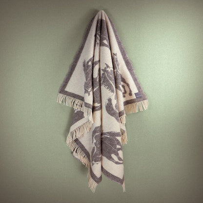 Woolroom Wild and Wool Horse Wool Throw - Stone – crafted from natural materials for comfort