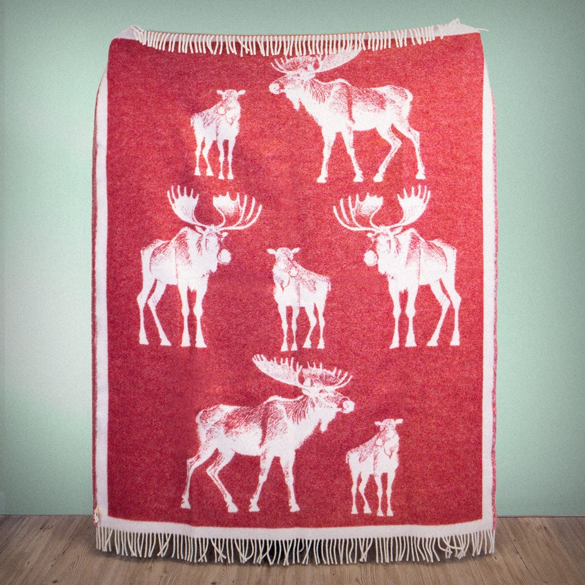 Product image of Wild and Wool Moose Wool Throw - Berry by Woolroom – premium wool throws