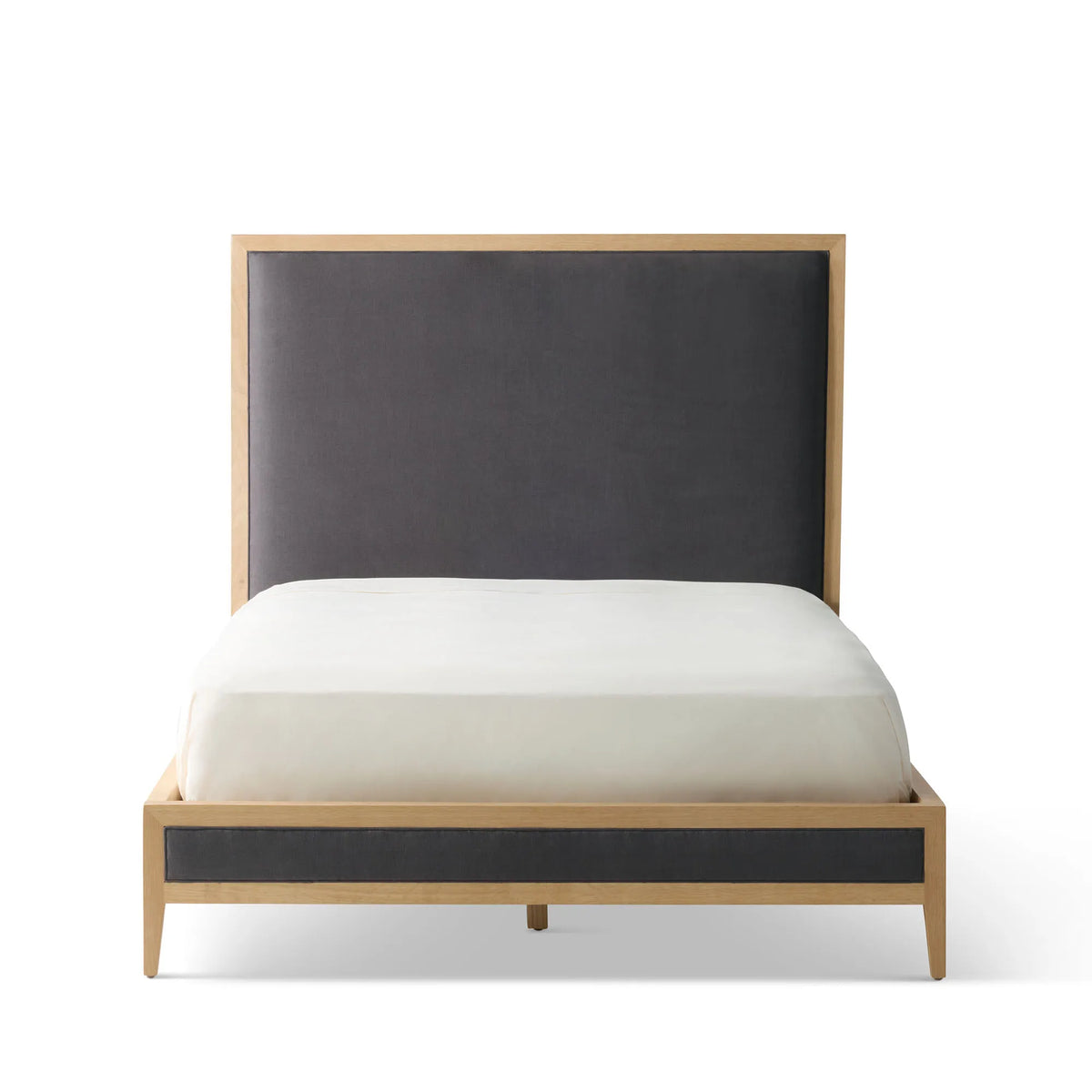 Victoria Upholstered Bed Frame - High Headboard - Standard Footboard