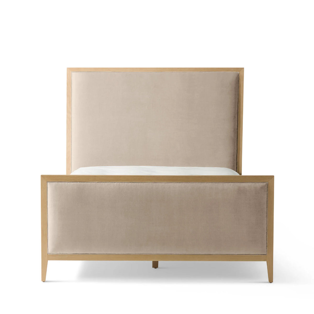 Victoria Upholstered Bed Frame - High Headboard - High Footboard