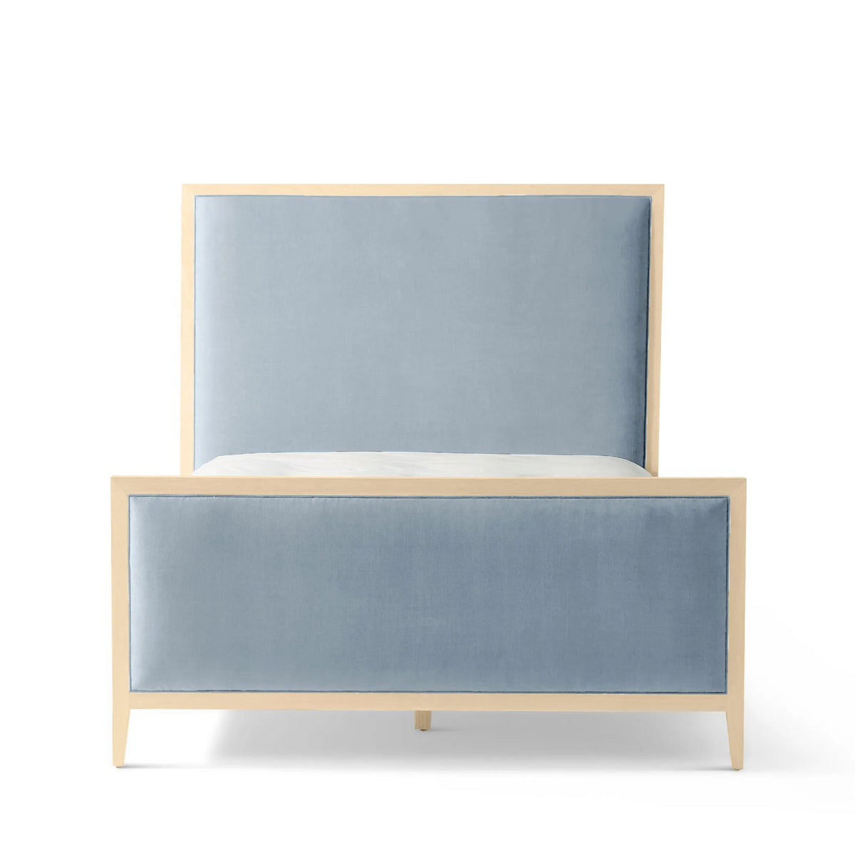 Victoria Upholstered Bed Frame - High Headboard - High Footboard