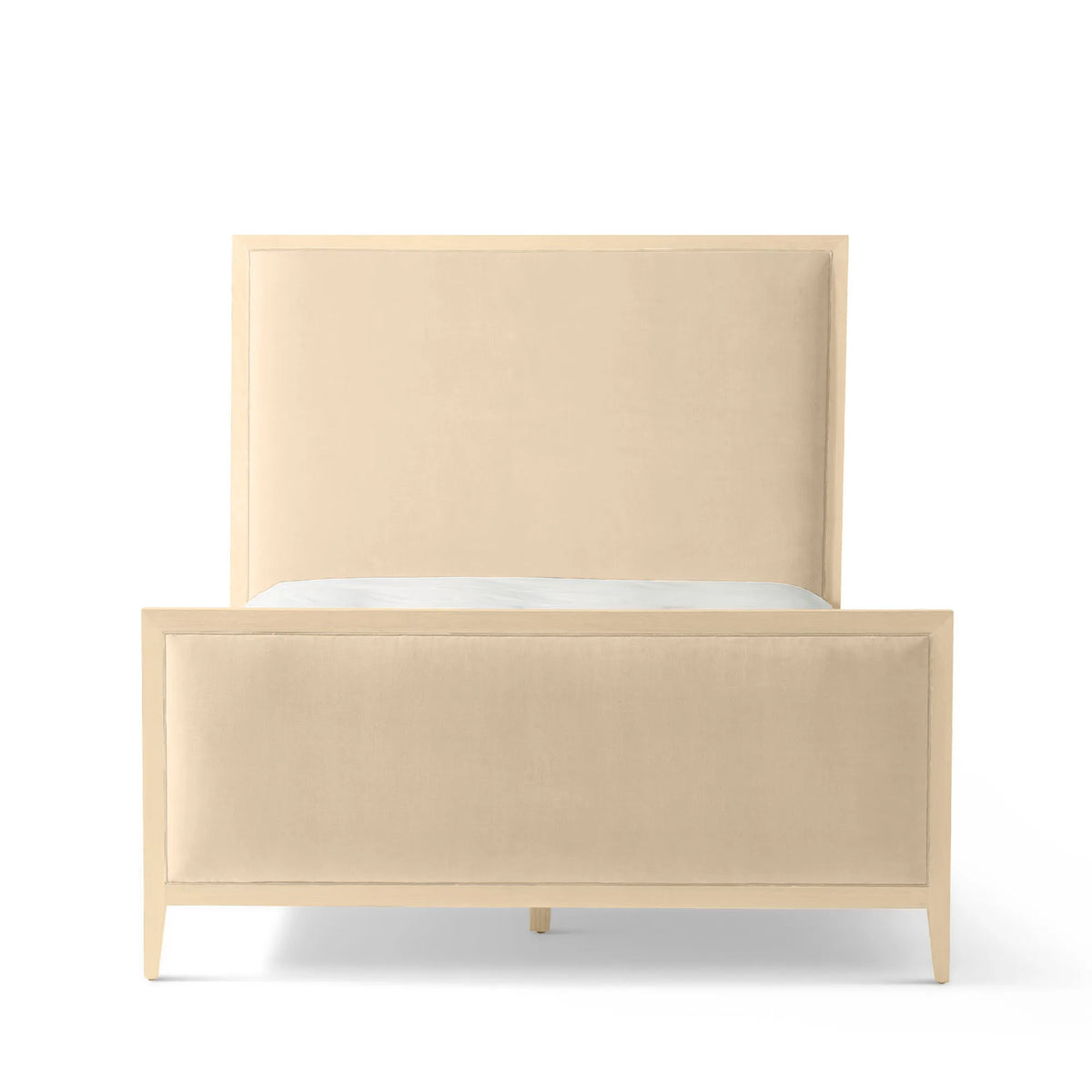 Victoria Upholstered Bed Frame - High Headboard - High Footboard