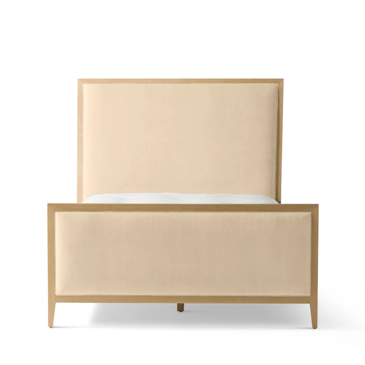 Victoria Upholstered Bed Frame - High Headboard - High Footboard