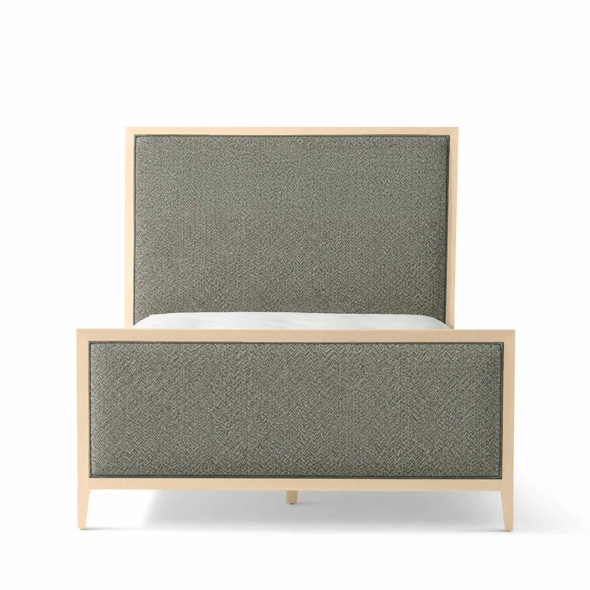 Victoria Upholstered Bed Frame - High Headboard - High Footboard