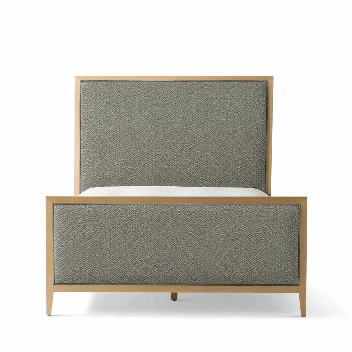 Victoria Upholstered Bed Frame - High Headboard - High Footboard