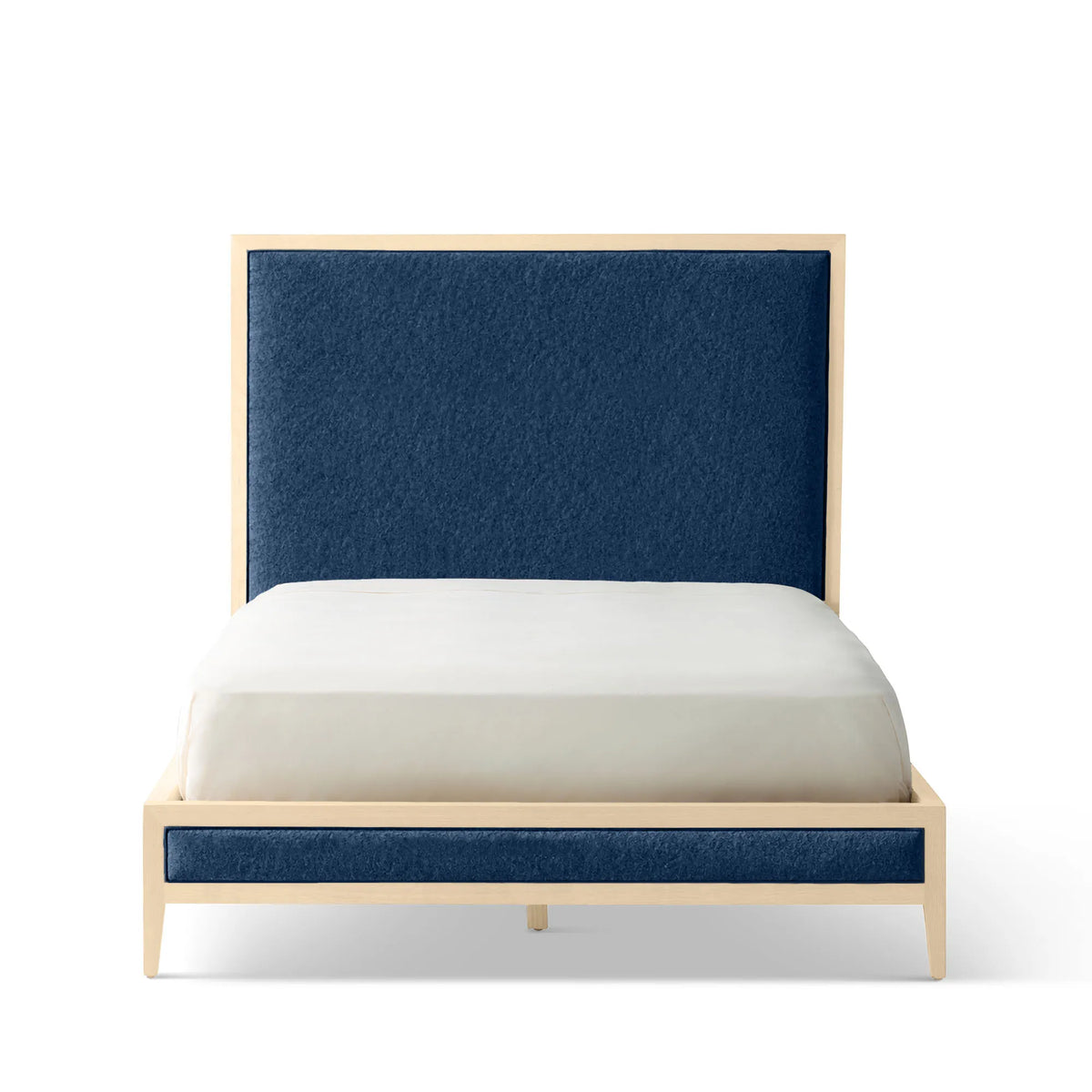 Victoria Upholstered Bed Frame - High Headboard - Standard Footboard