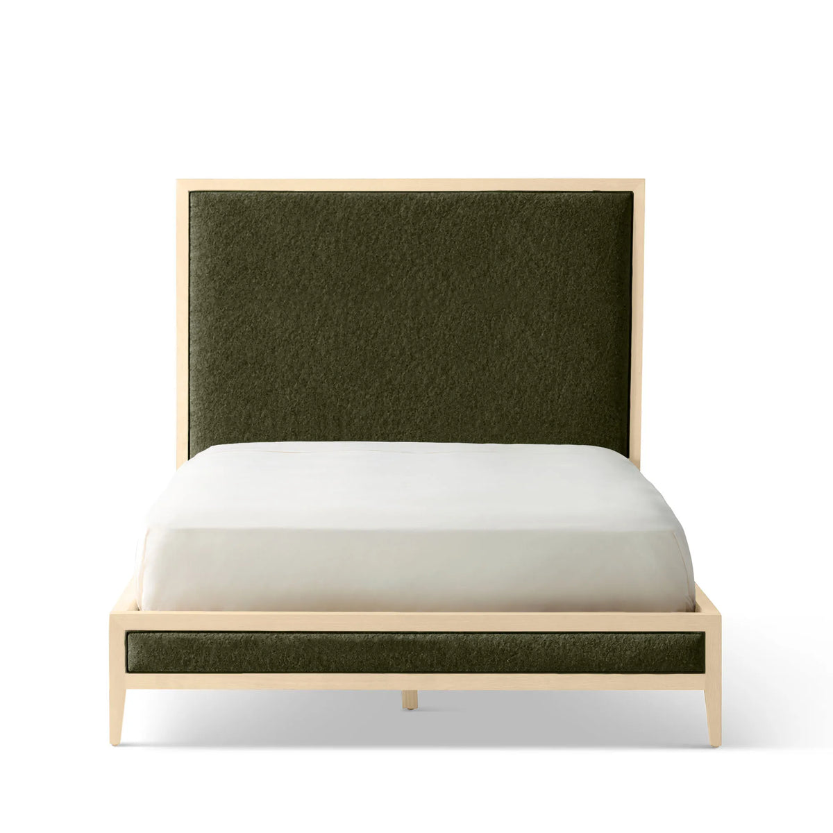 Victoria Upholstered Bed Frame - High Headboard - Standard Footboard