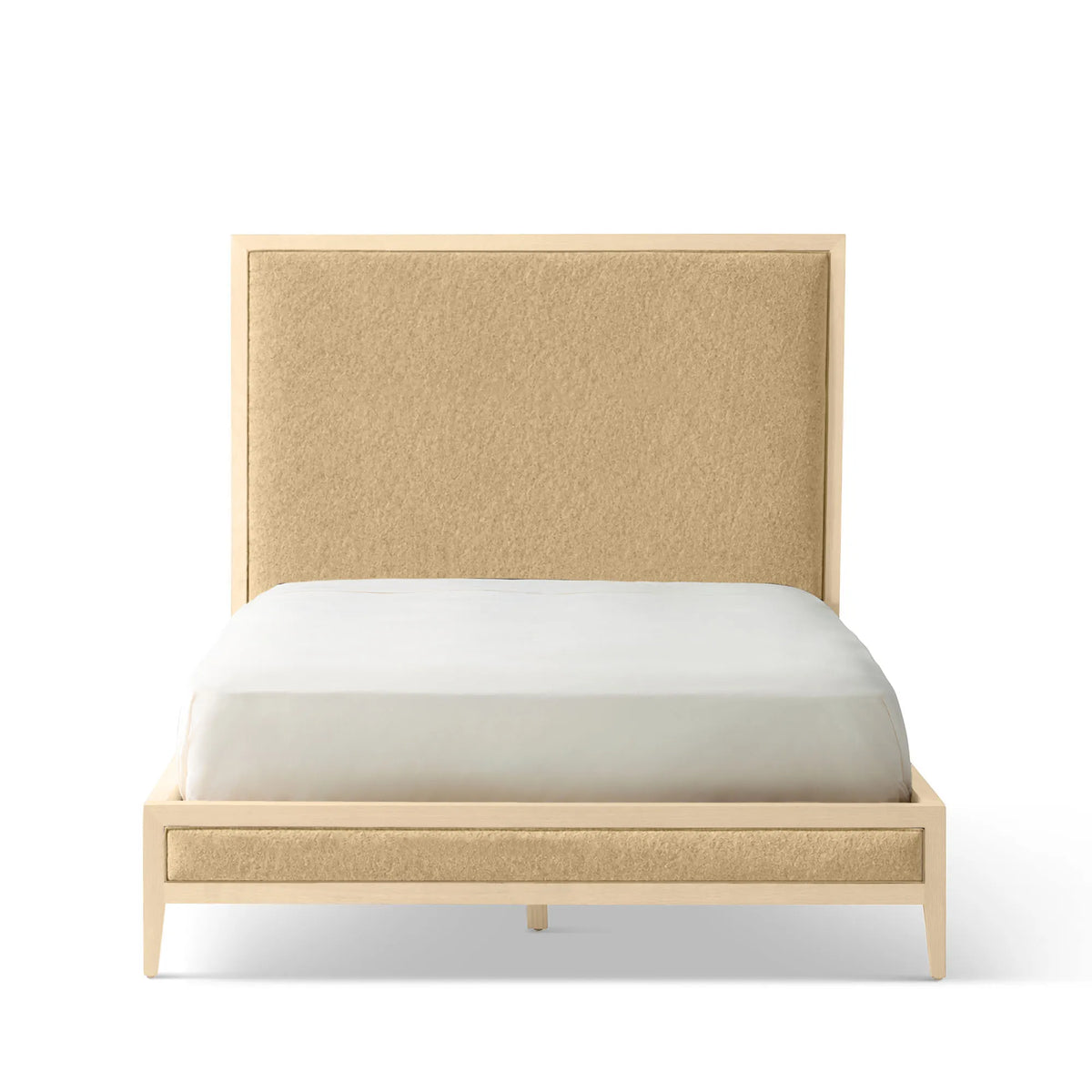 Victoria Upholstered Bed Frame - High Headboard - Standard Footboard