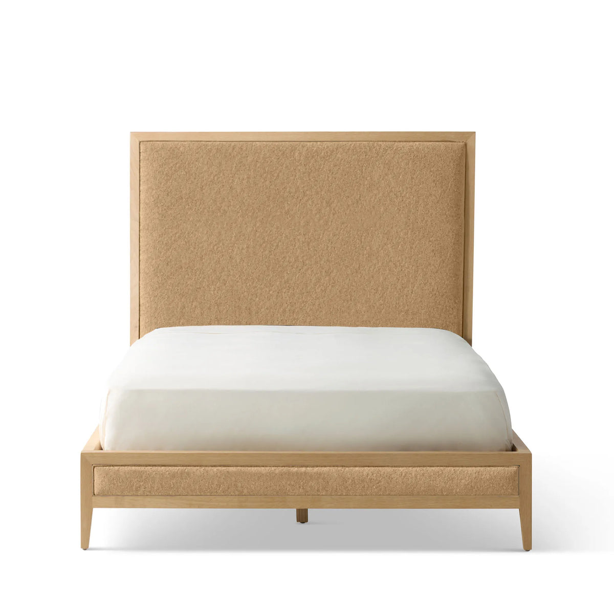 Victoria Upholstered Bed Frame - High Headboard - Standard Footboard