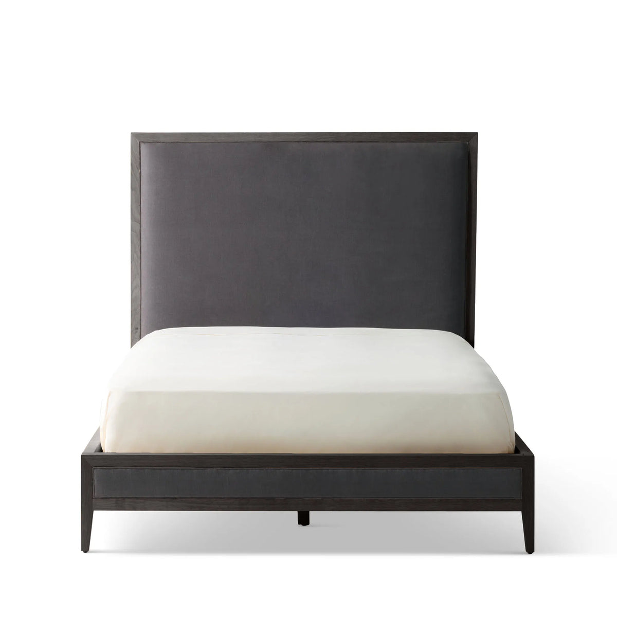 Victoria Upholstered Bed Frame - High Headboard - Standard Footboard