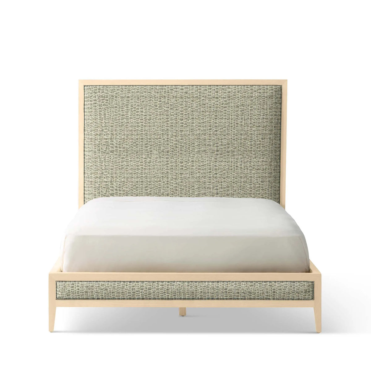 Victoria Upholstered Bed Frame - High Headboard - Standard Footboard