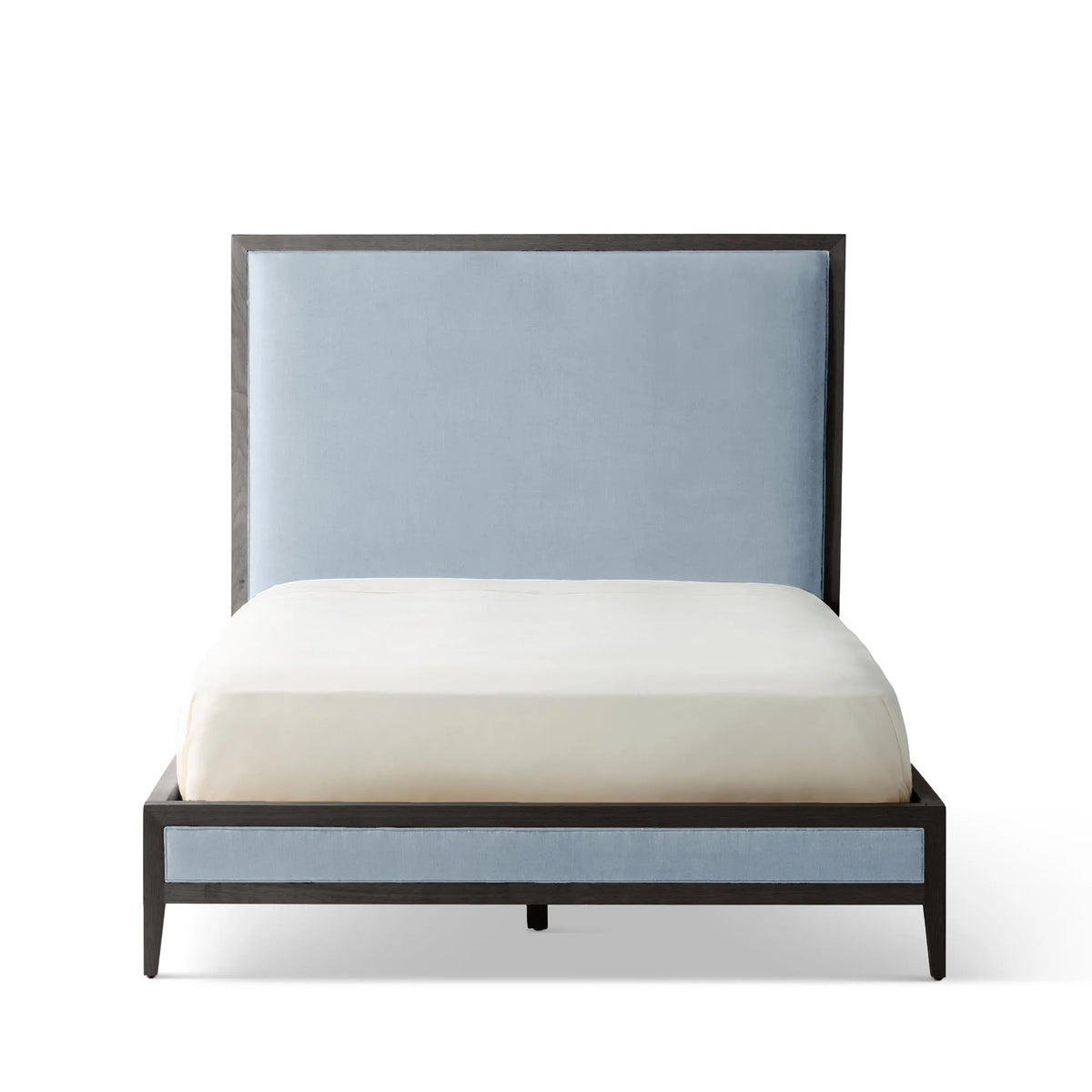 Victoria Upholstered Bed Frame - High Headboard - Standard Footboard