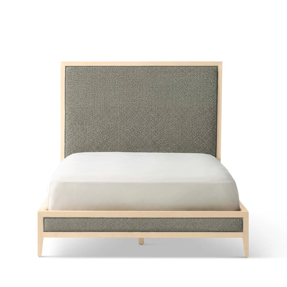Victoria Upholstered Bed Frame - High Headboard - Standard Footboard