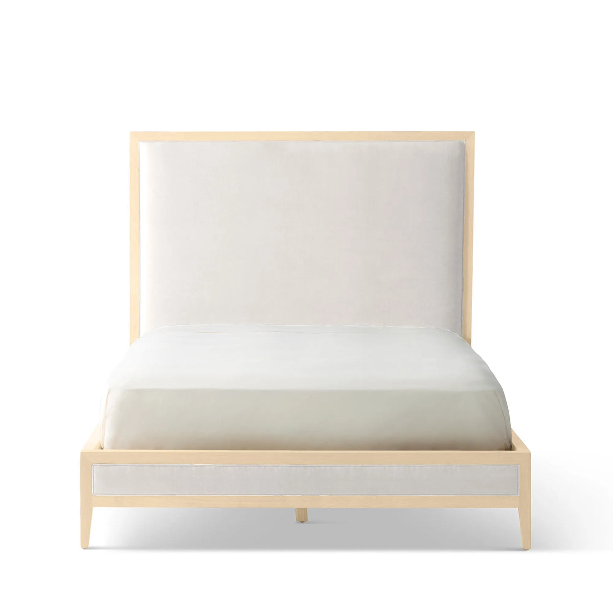Victoria Upholstered Bed Frame - High Headboard - Standard Footboard