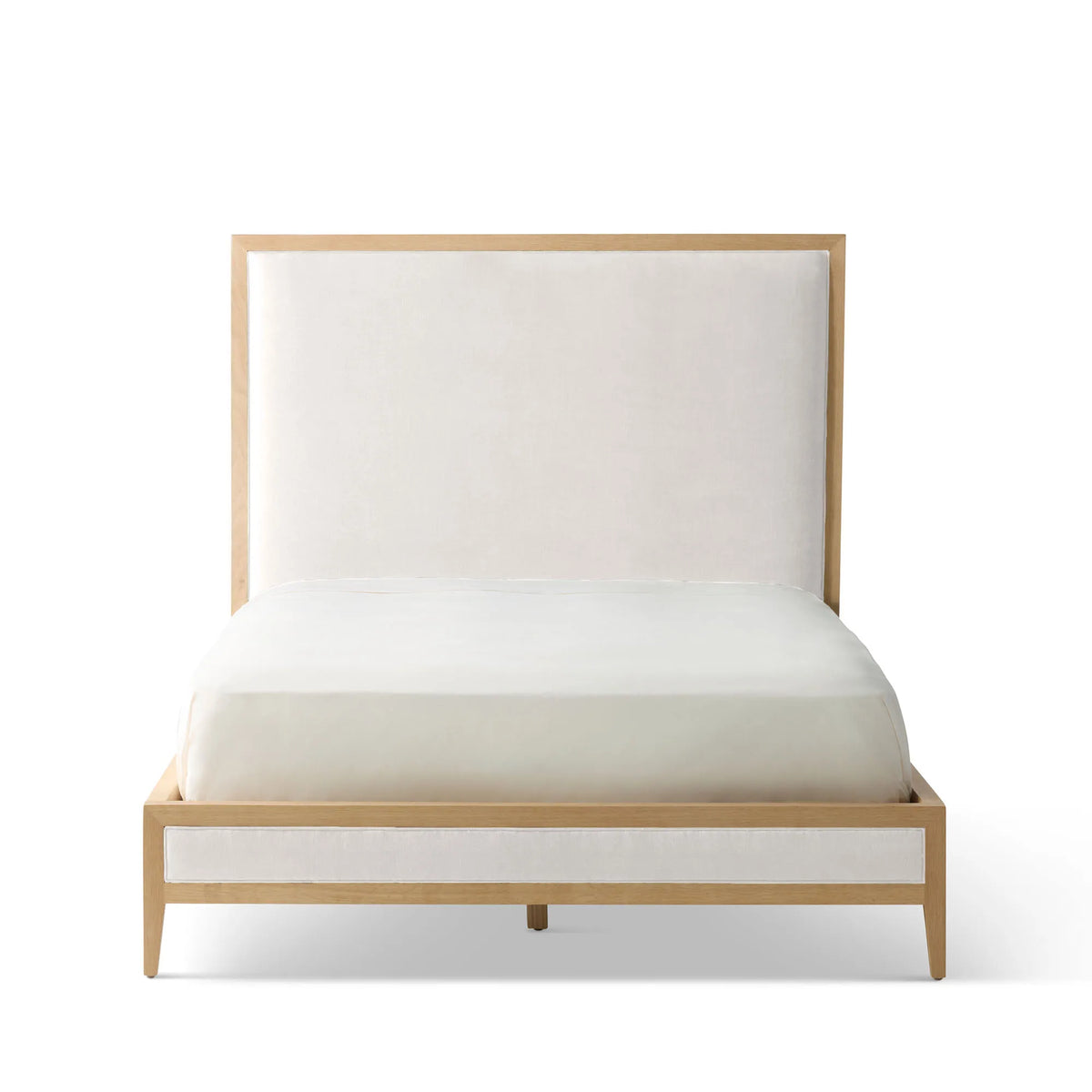 Victoria Upholstered Bed Frame - High Headboard - Standard Footboard