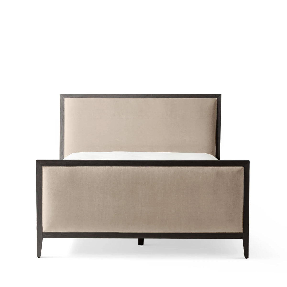 Victoria Upholstered Bed Frame - Standard Headboard - High Footboard
