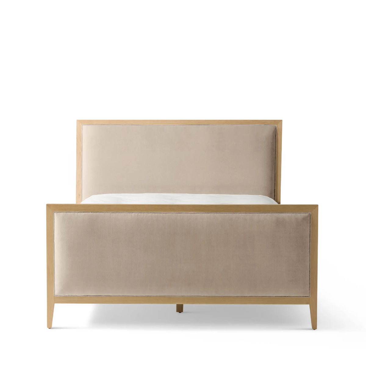 Victoria Upholstered Bed Frame - Standard Headboard - High Footboard