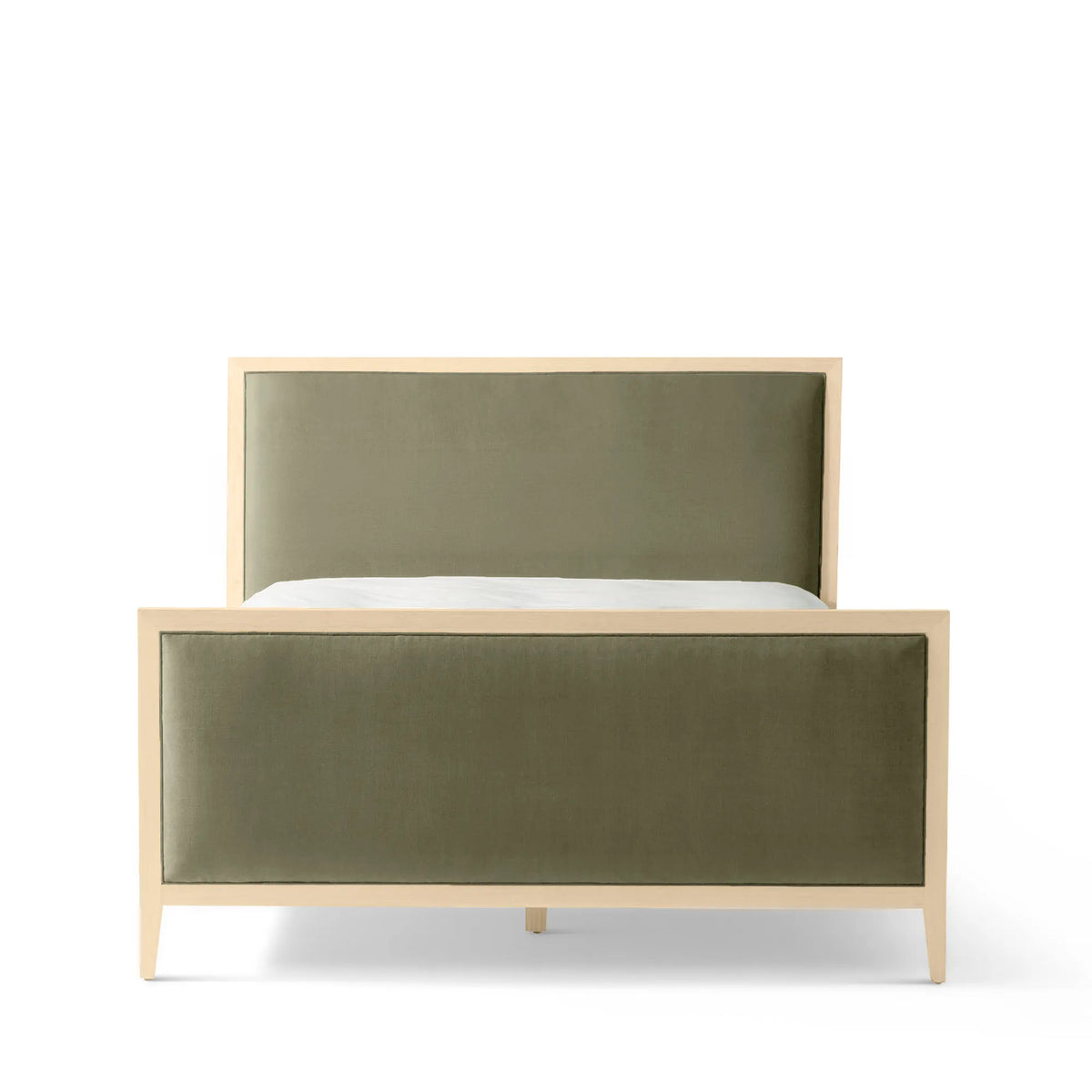 Victoria Upholstered Bed Frame - Standard Headboard - High Footboard