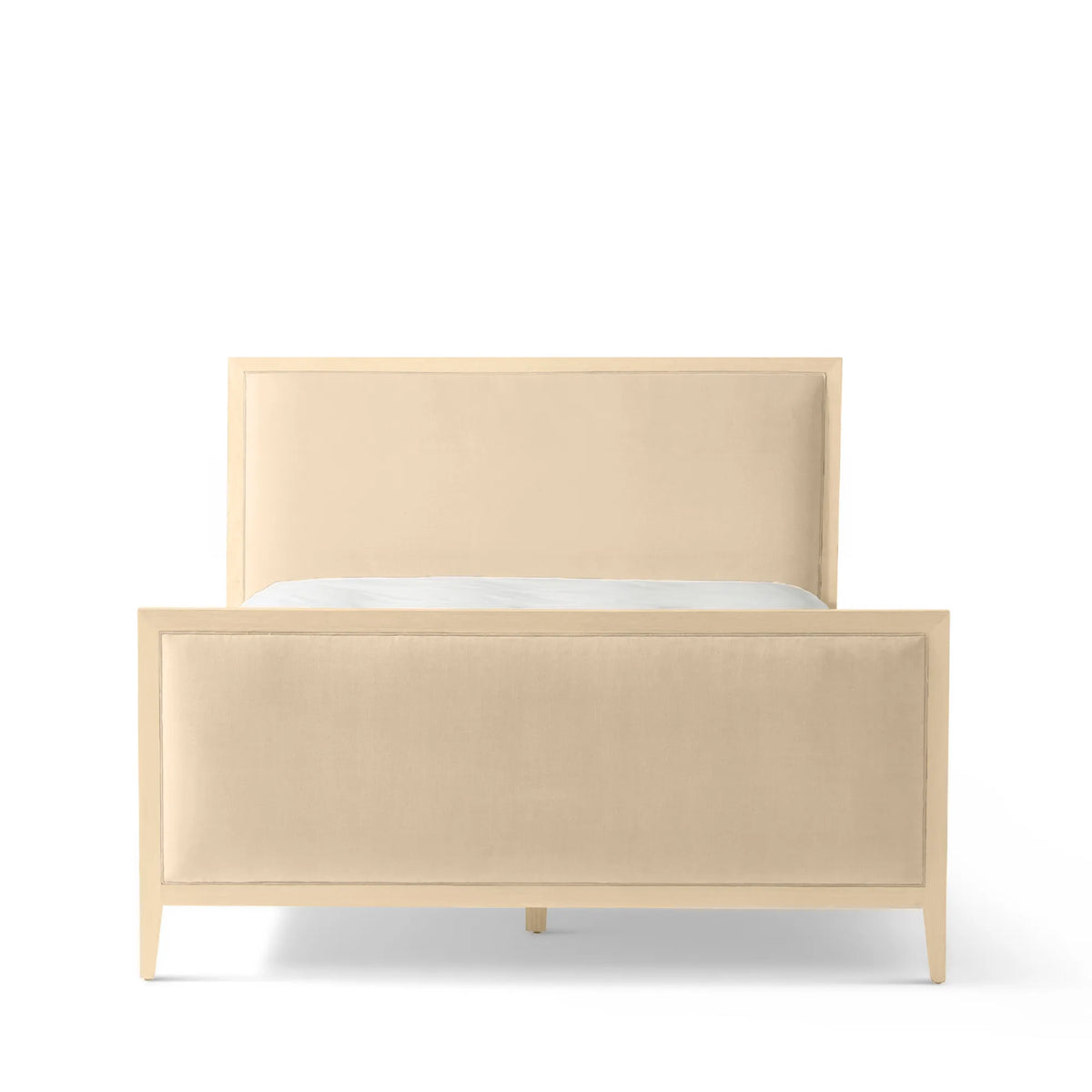 Victoria Upholstered Bed Frame - Standard Headboard - High Footboard