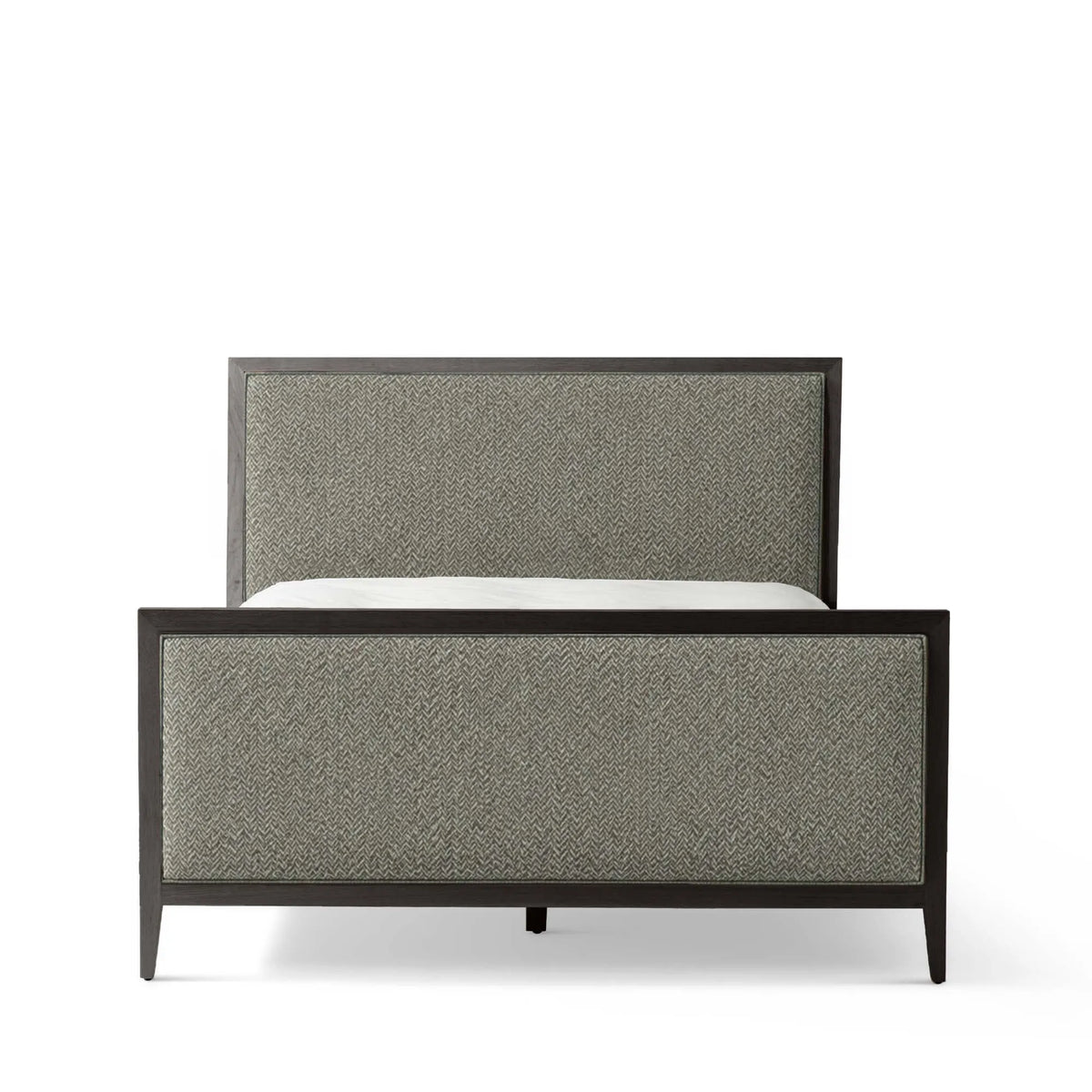 Victoria Upholstered Bed Frame - Standard Headboard - High Footboard