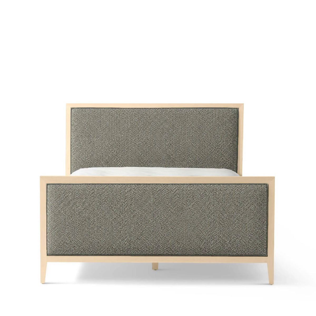 Victoria Upholstered Bed Frame - Standard Headboard - High Footboard