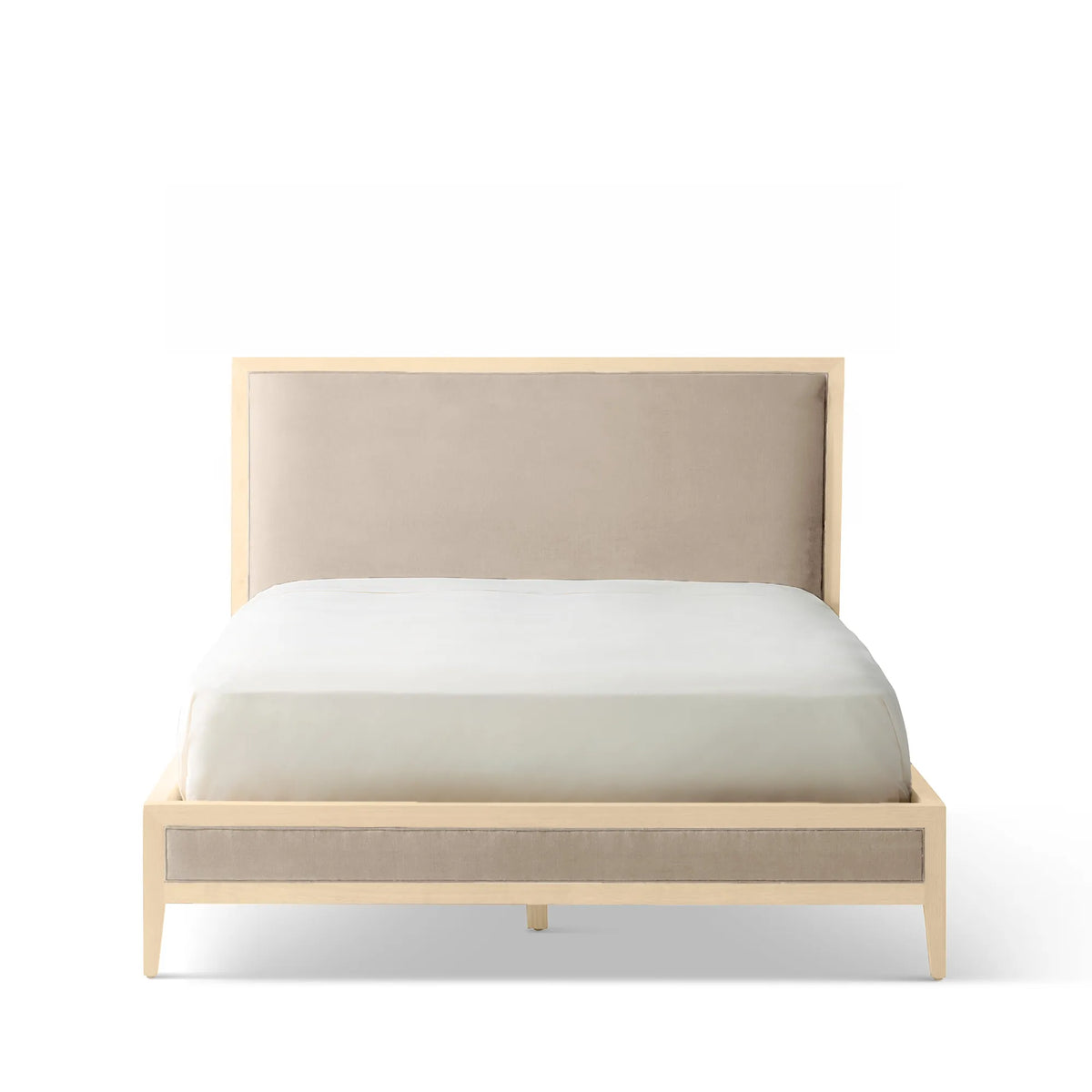 Victoria Upholstered Bed Frame - Standard Headboard - Standard Footboard