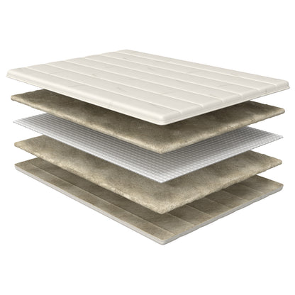 Woolly Sprung Topper opening to reveal layers