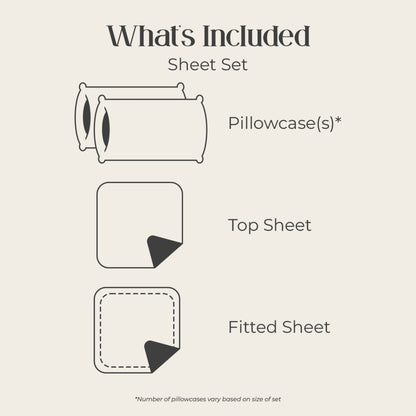 Mariana Linen Blend Sheet Set - Ivory