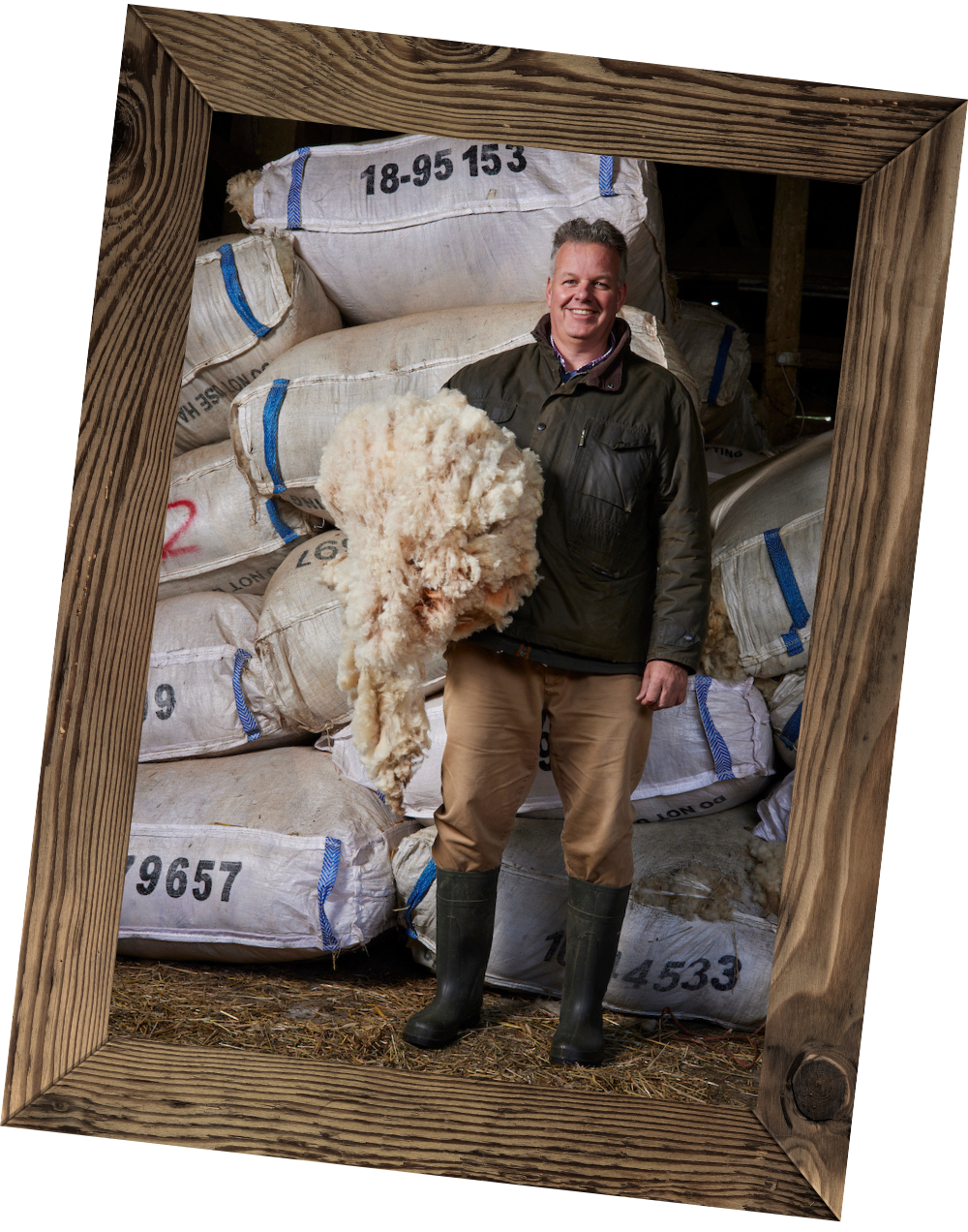 CT with wool bales
