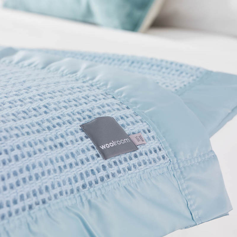 Ribblesdale Cellular Wool Bed Blanket, Super King Size Bed Blankets