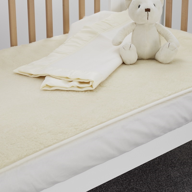 Wool Travel Cot Mattress Enhancer 65 X 96cm Woolroom