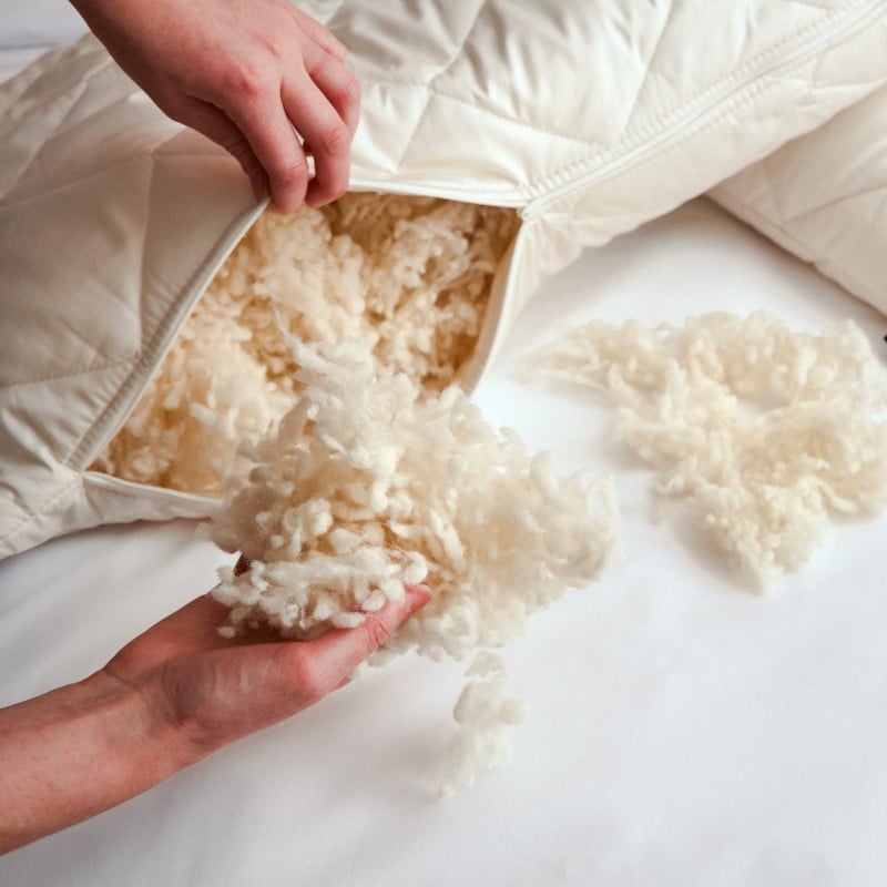 Washable Wool Body Pillow