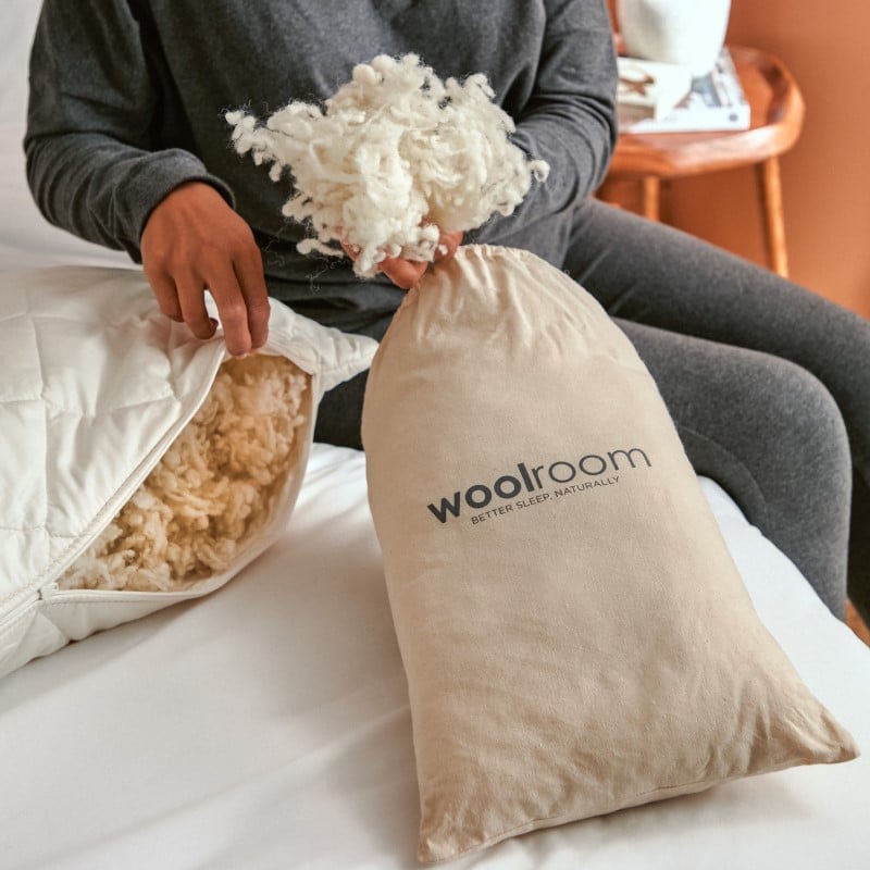 The wool room pillows sales