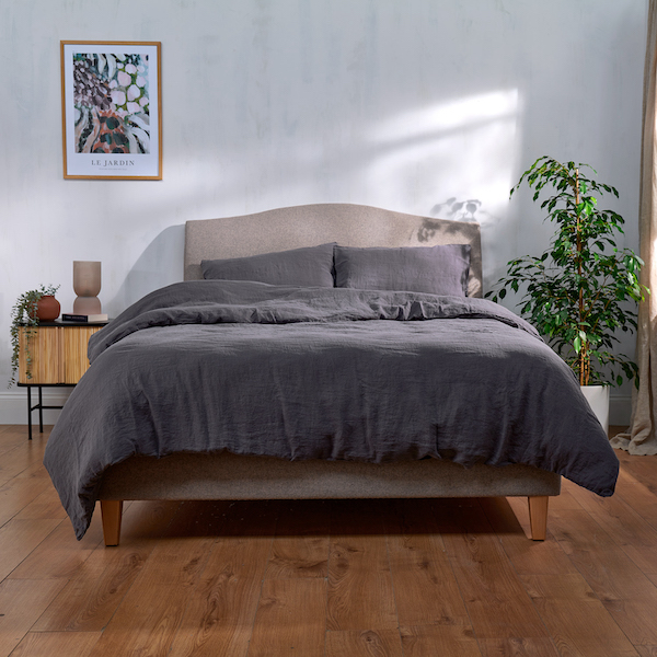 Catarina 100% Linen Set - Charcoal