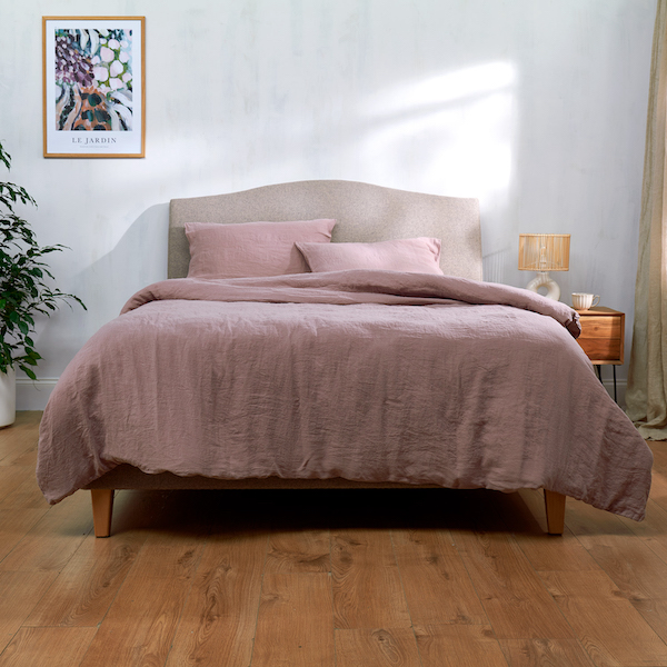 Catarina 100% Linen Set - Rose