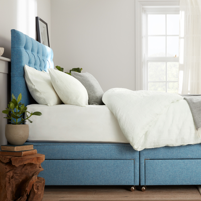 Catarina 100% Linen Duvet Cover - Ivory