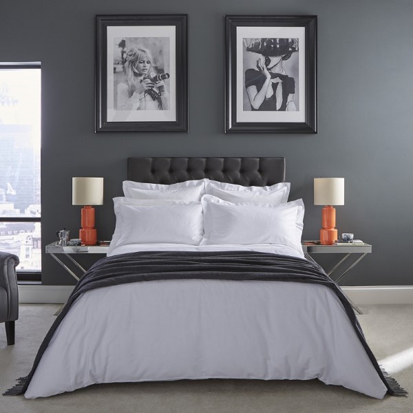 Windsor 400TC Cotton Sateen Duvet Cover - Button Hem