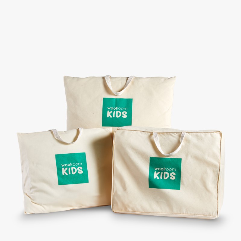 Deluxe Washable Wool Kids Cot Pillow - Baby Pillow 40x60cms