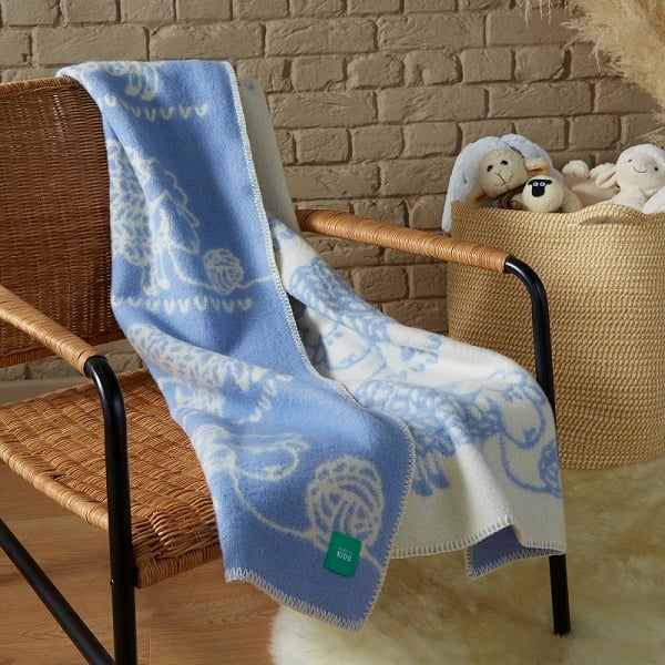 wool bassinet blanket