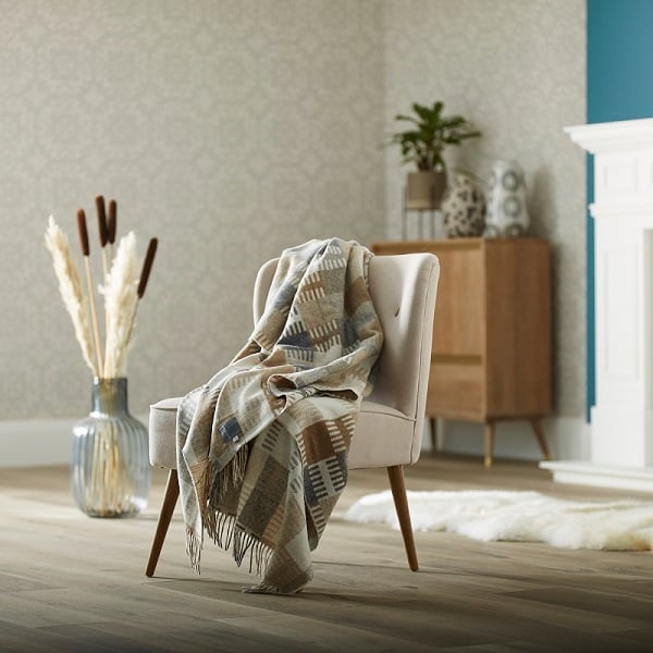 Woolroom Venice Merino Wool Throw - Natural