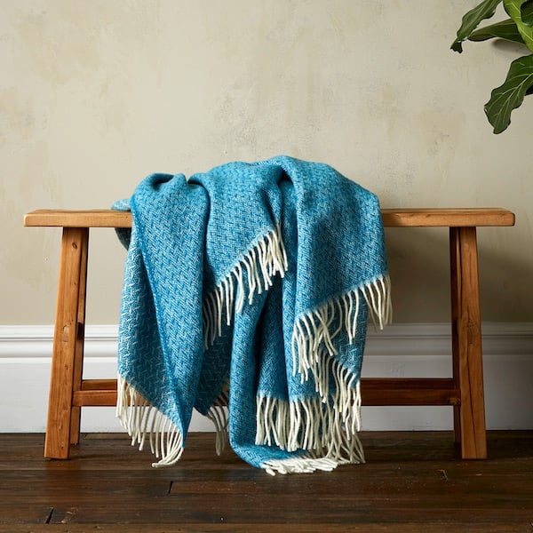 Woolroom Vilma Throw - Teal