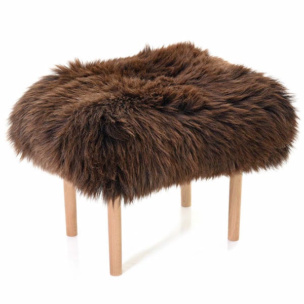 Carys Baa Stool - Chocolate