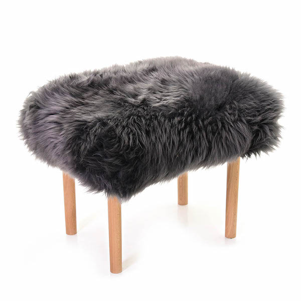 Carys Baa Stool - Slate Grey