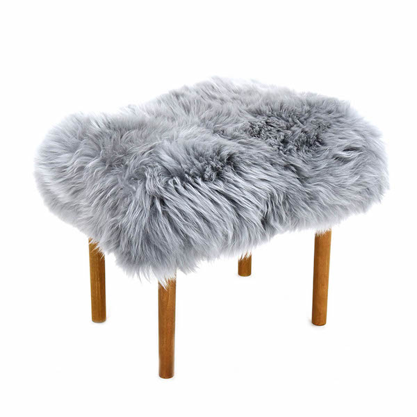 Ceri Baa Stool - Silver