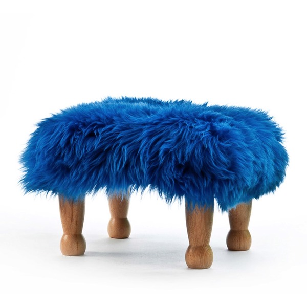 Angharad Baa Stool - Blue