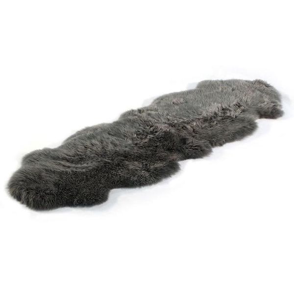 Double Sheepskin Grey Rug