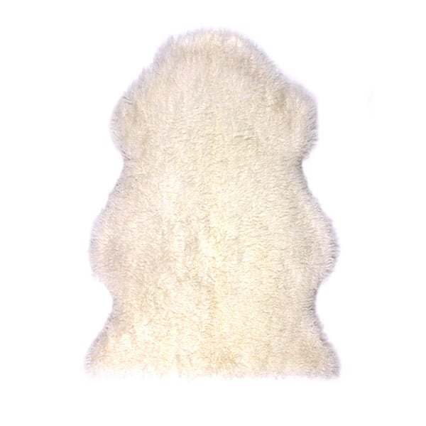Sheepskin Longwool Curly Off White