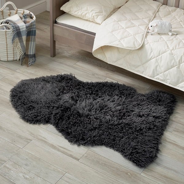 Sheepskin Longwool Curly Steel