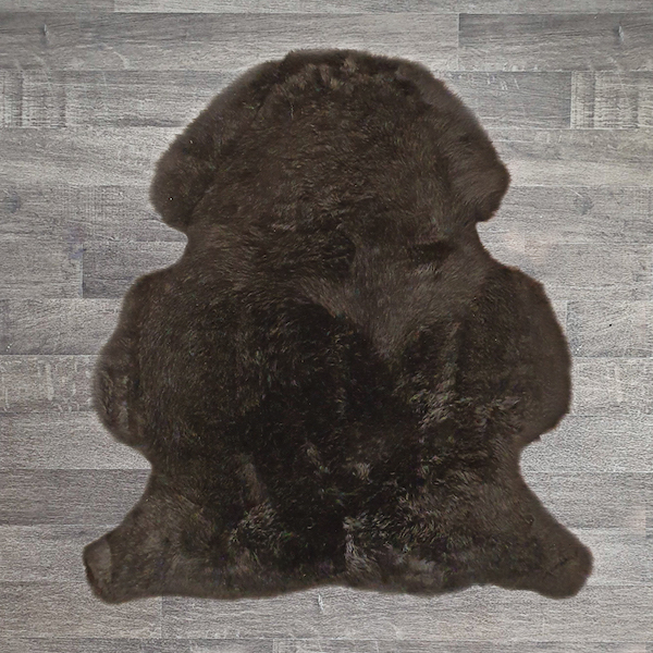 Single British Sheepskin - Chocolate - Large