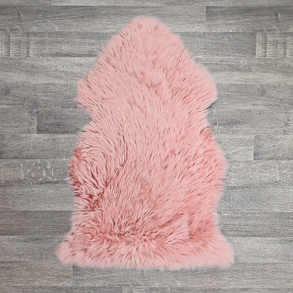 Single British Sheepskin - Pink - Large